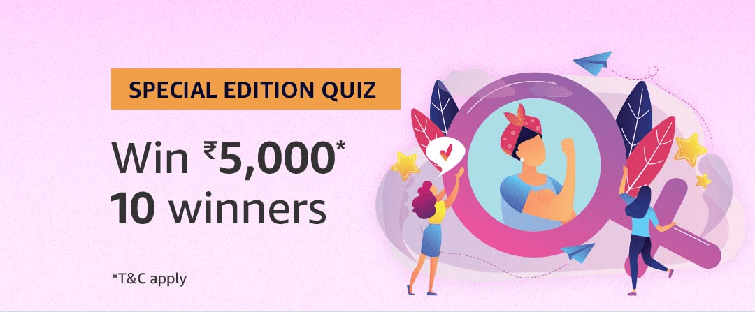 Amazon Special Edition Quiz 8 March 2019 Answers – Win Rs.1000 amazon pay balance